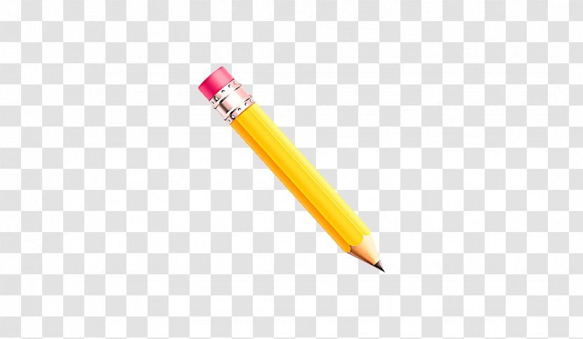 Pen Office Supplies Pencil Writing Instrument Accessory Yellow - Stationery Transparent PNG