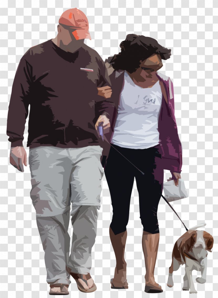 Architectural Rendering Dog Walking Visualization - Joint Transparent PNG
