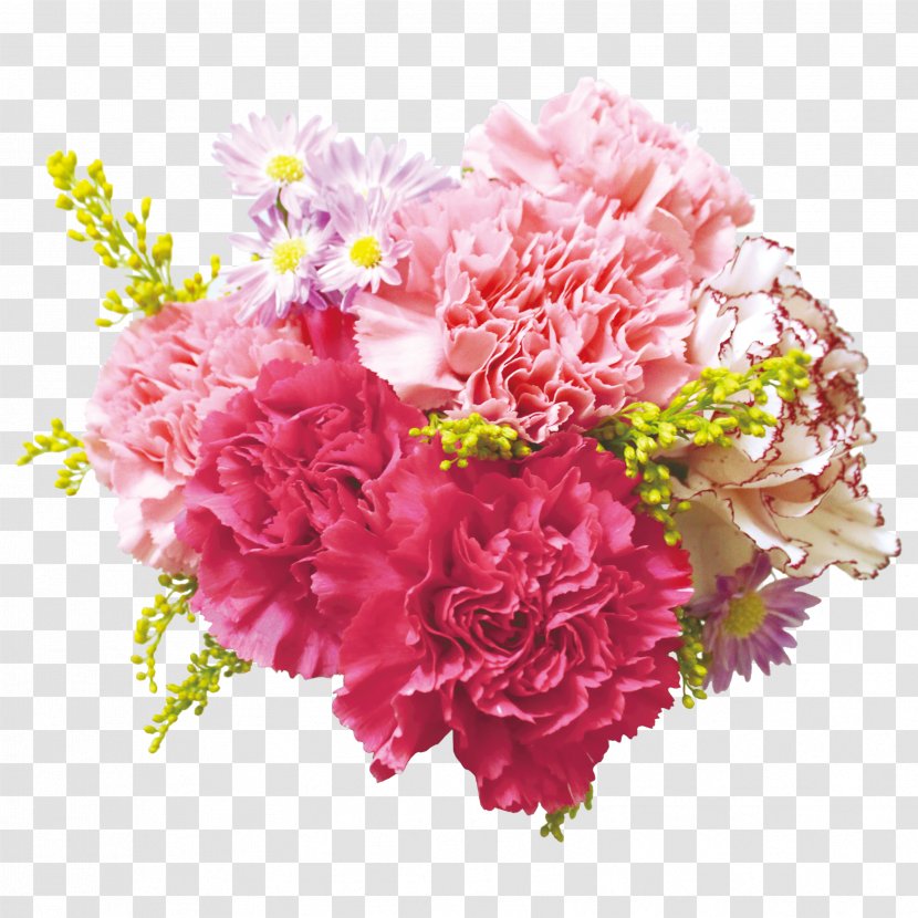 Flower Bouquet Carnation Floral Design Cut Flowers - Dianthus - Pink Rose Transparent PNG
