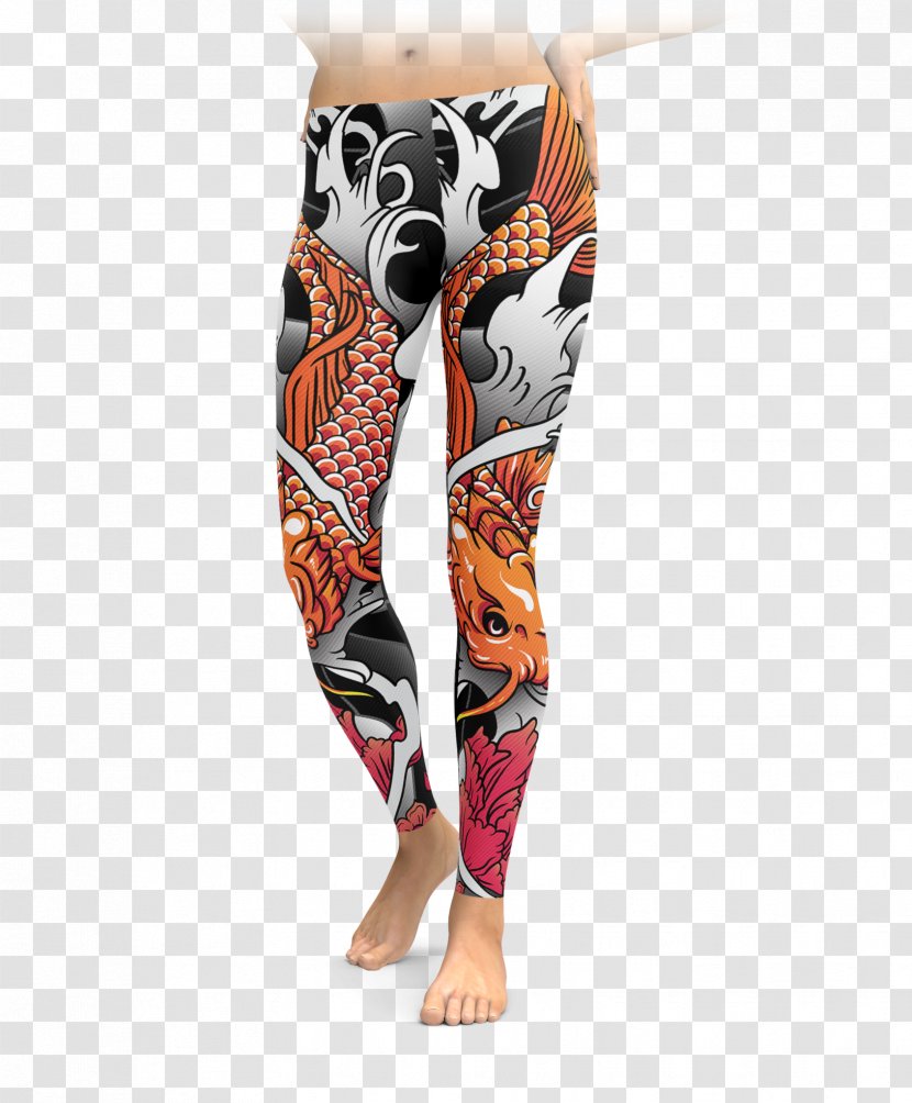 Leggings Clothing Tights Calavera Pants - Koi Tattoo Transparent PNG
