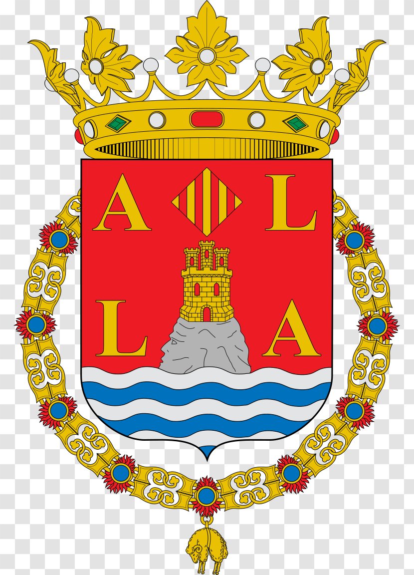 Pego, Alicante Villena Coat Of Arms Flag Spain - Corona Transparent PNG