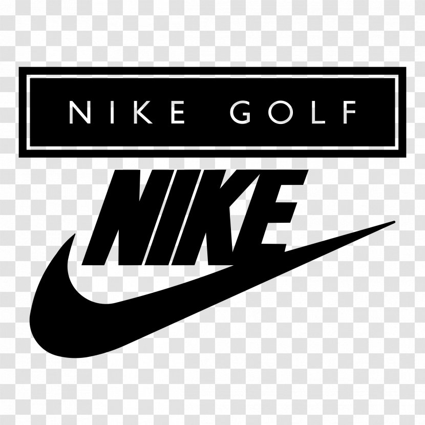 Swoosh Nike Golf Logo - Black And White Transparent PNG