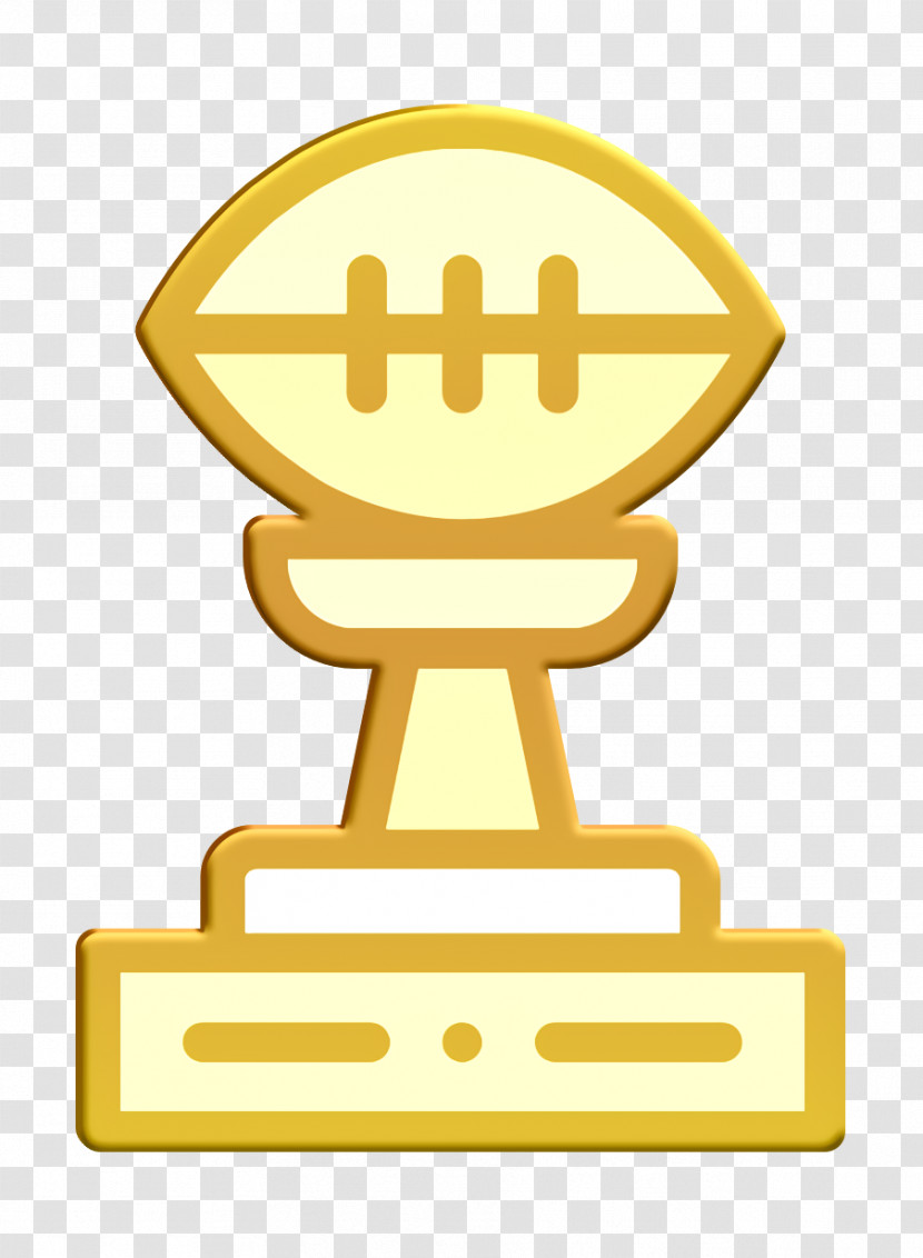 Winning Icon Football Trophy Icon Sports And Competition Icon Transparent PNG