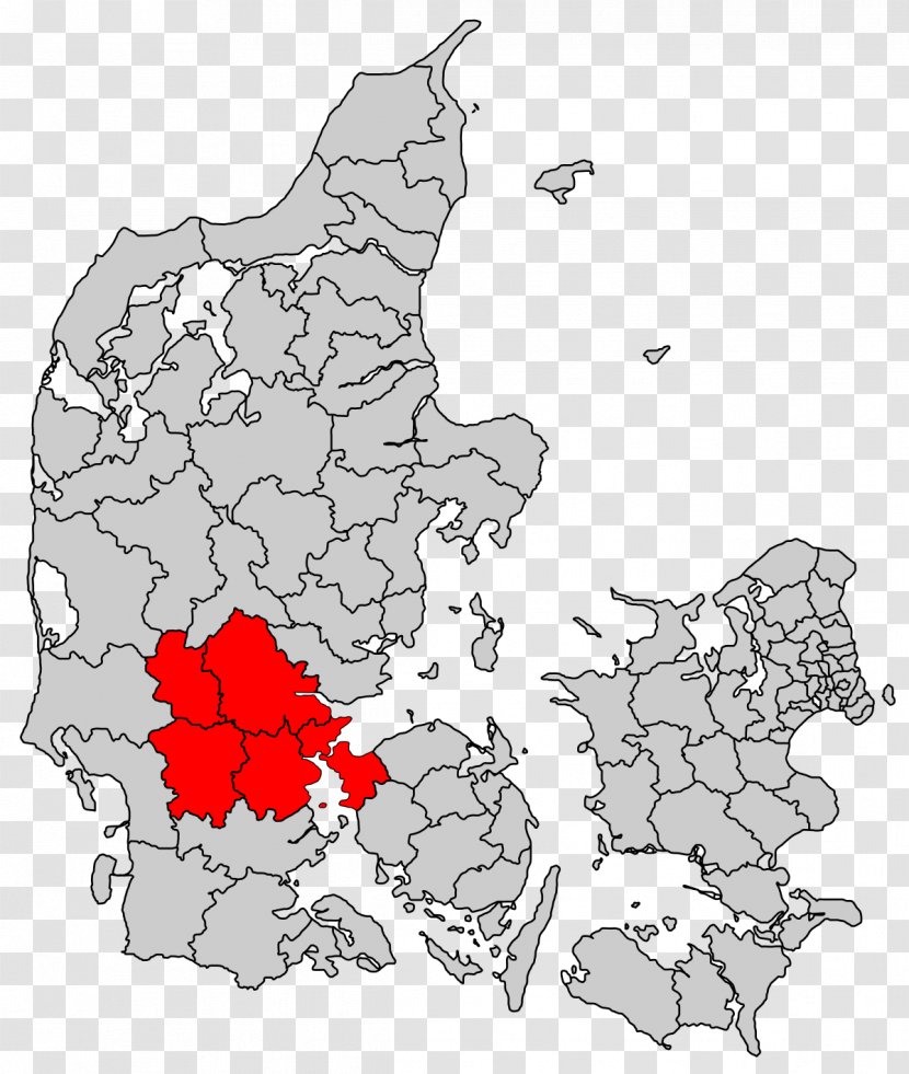 Silkeborg Jutland Aarhus Municipality Triangle Region Danish Municipalities - Map Transparent PNG