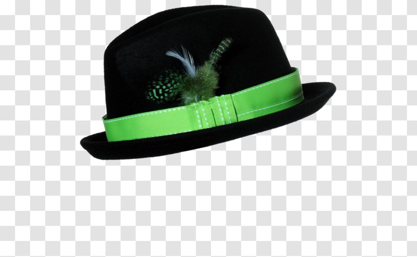 Top Hat Fedora Green Lime Transparent PNG