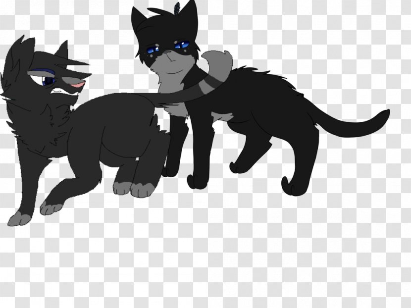 Cat Drawing Silhouette Crowfeather - Cartoon Transparent PNG