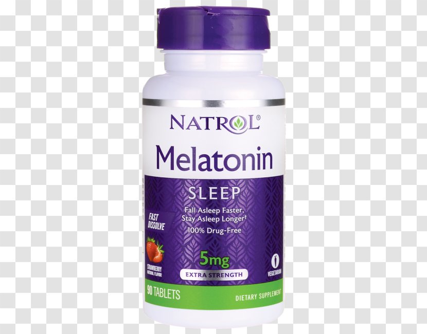 Dietary Supplement Melatonin Natrol Sleep Tablet - Dehydroepiandrosterone - DISSOLVE Transparent PNG