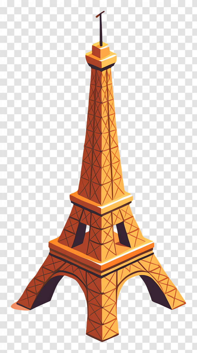 Eiffel Tower - Golden Eiffel Tower Model Transparent PNG
