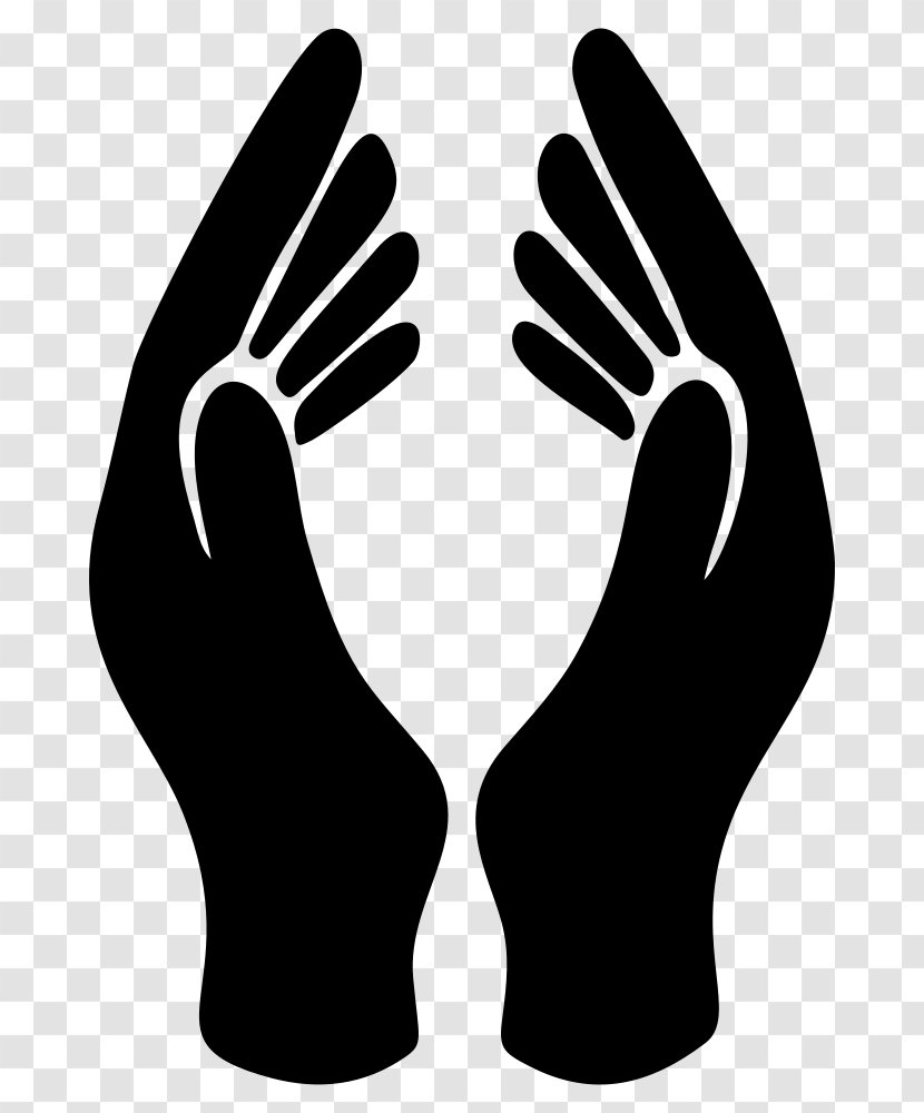 Praying Hands Silhouette Clip Art - Handshake Transparent PNG