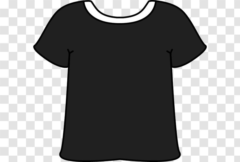 T-shirt White Sleeve Clothing Black - Collar Transparent PNG