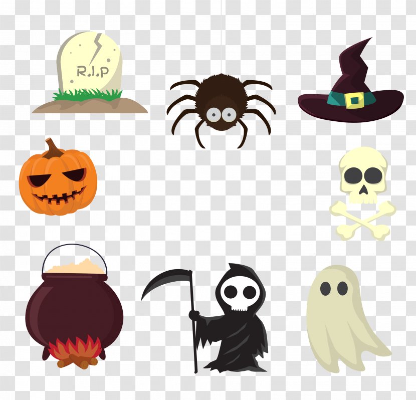 Halloween Horror Nights Jack-o-lantern Clip Art - Fictional Character - Decorative Elements Transparent PNG