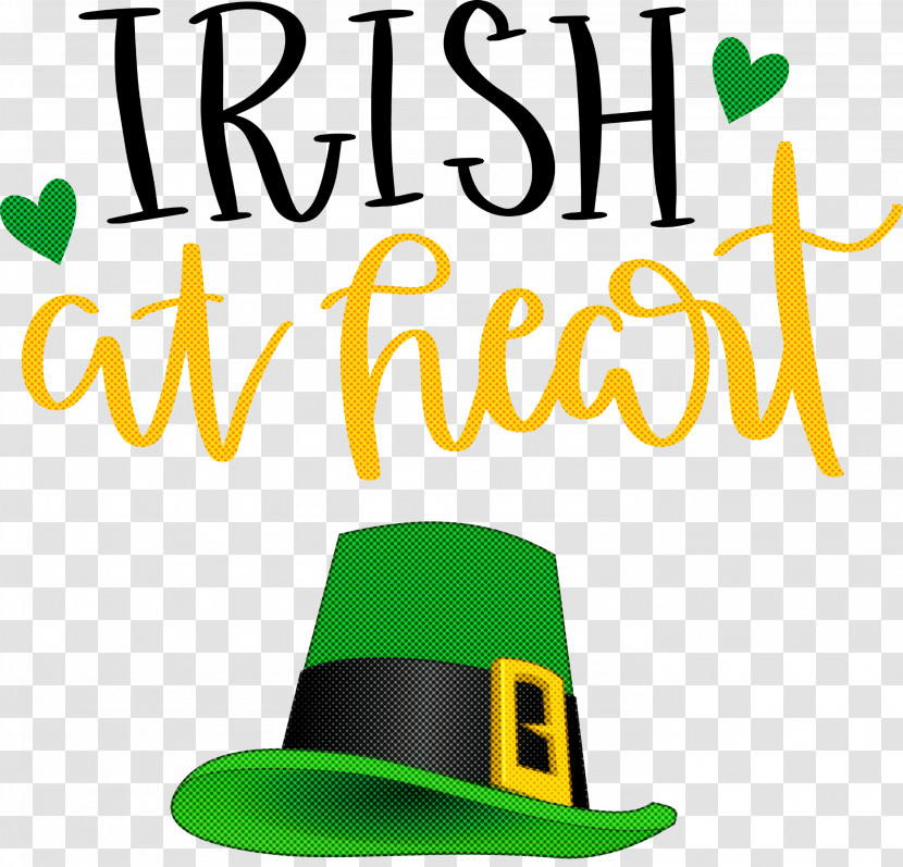 Saint Patrick Patricks Day Irish At Heart Transparent PNG