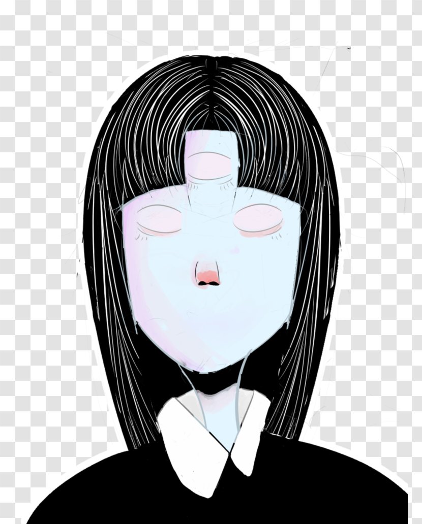 Nose Cheek Chin Black Hair - Tree Transparent PNG