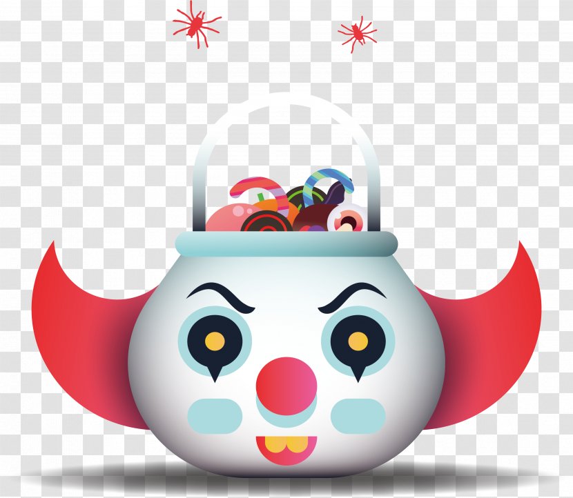 Clown Face Candy Jar - Illustration Transparent PNG