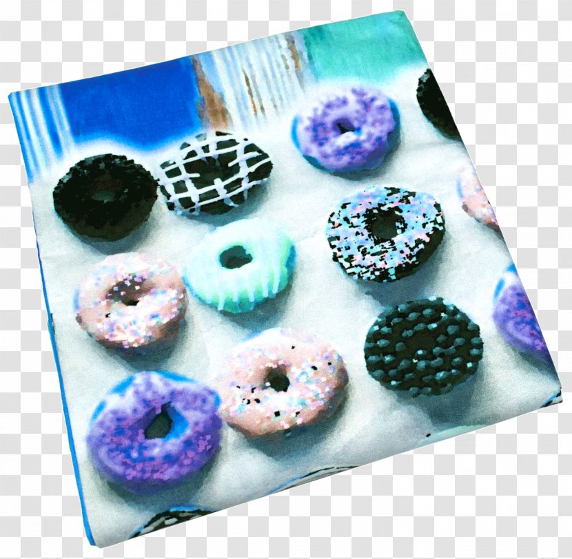 Petit Four - Blue Donut Transparent PNG