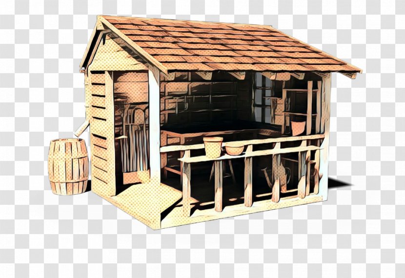 Shed Roof Garden Buildings Building Outdoor Structure - Retro - House Log Cabin Transparent PNG