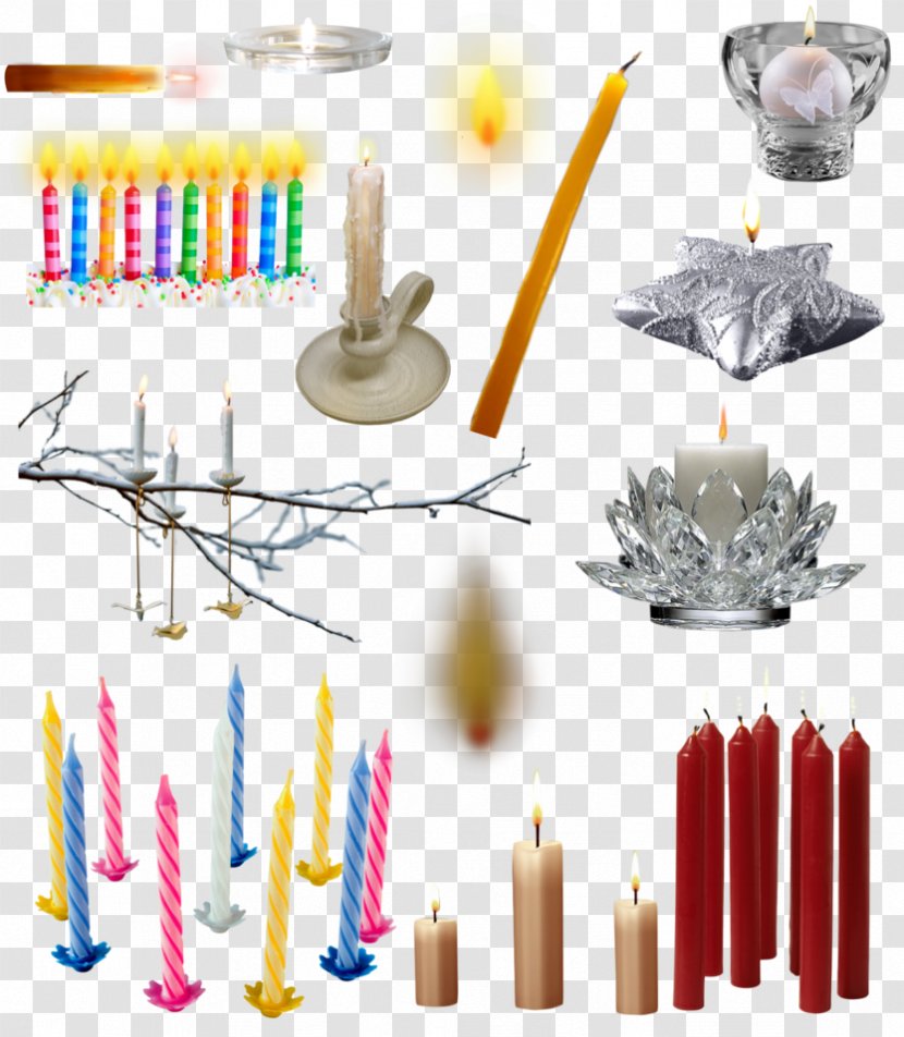 Candle Birthday Cake Wax Lighting - Decor - 2 Velas Transparent PNG