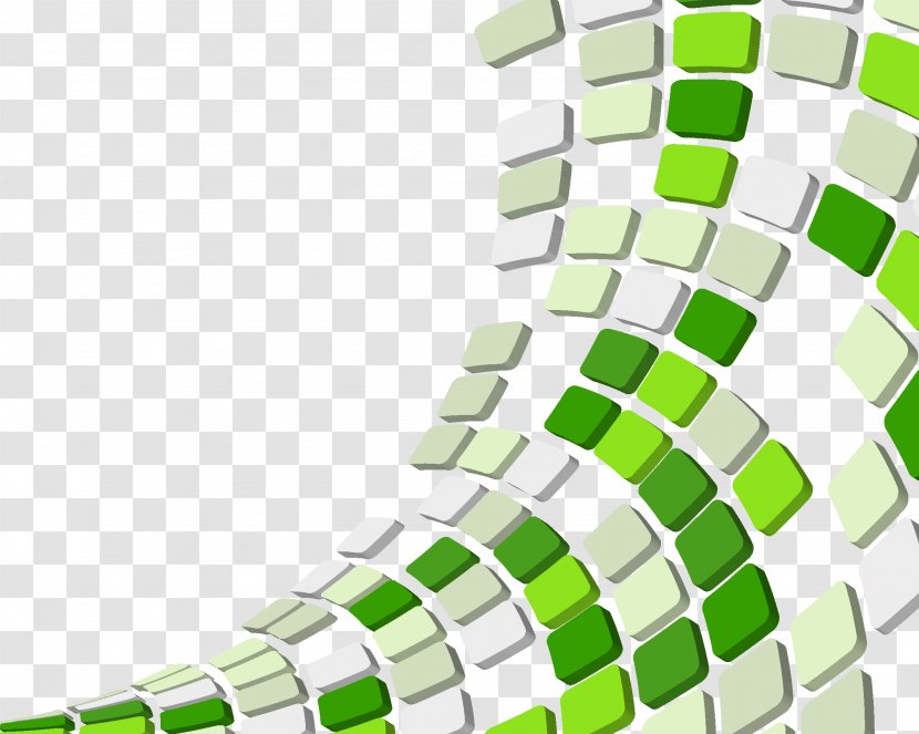 Green Squares - Vector Space - Net Transparent PNG