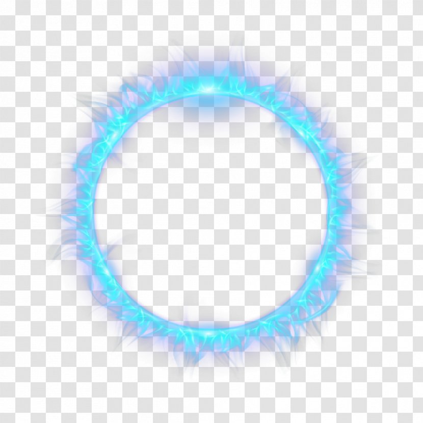 Light Flame Fire Combustion - Pattern - Blue Circle Transparent PNG