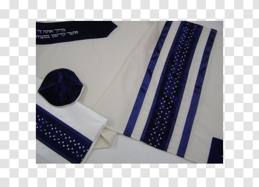 Necktie Cobalt Blue Wool Star Of David Tallit - Galilee Transparent PNG