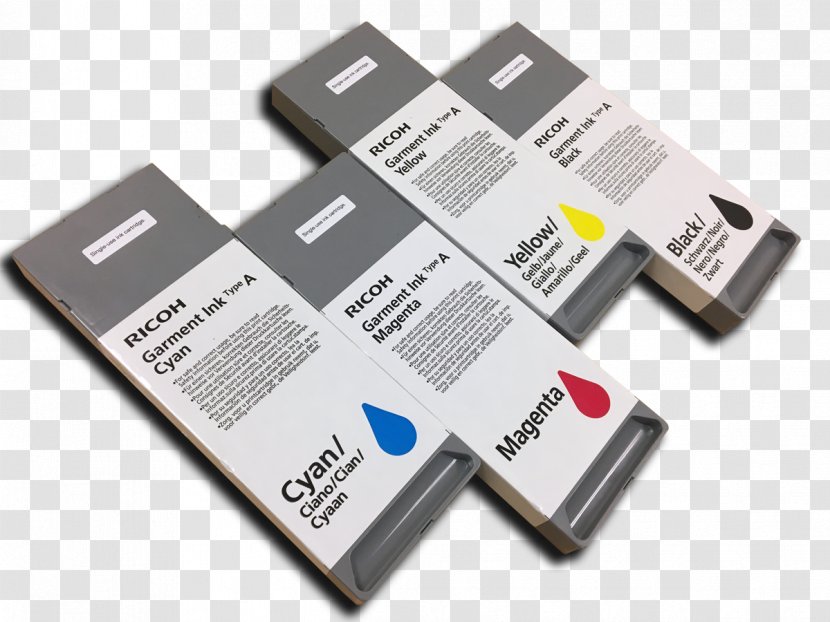 Direct To Garment Printing Ricoh Ink Cartridge Printer - Electronics Accessory Transparent PNG