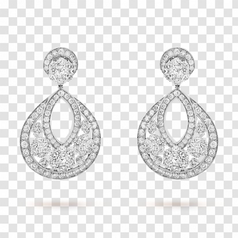 Earring Van Cleef & Arpels Jewellery Diamond Cubic Zirconia - Cut Transparent PNG