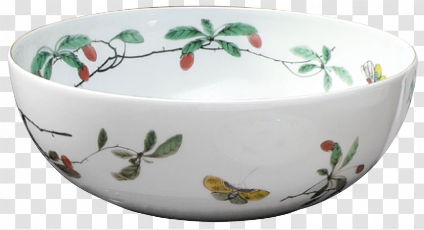 Mottahedeh & Company Porcelain Famille Verte Bowl Tableware - Large Transparent PNG