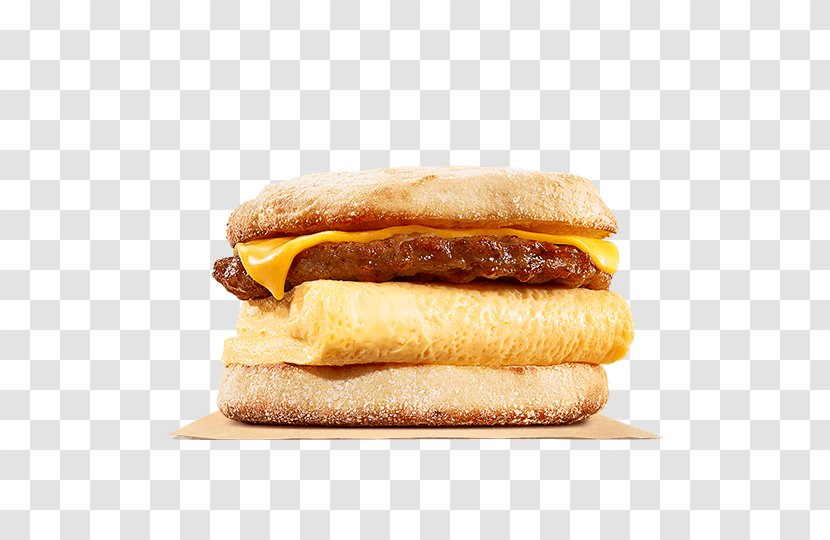 Breakfast Sandwich English Muffin Toast Bacon, Egg And Cheese - Fast Food - Roll Transparent PNG