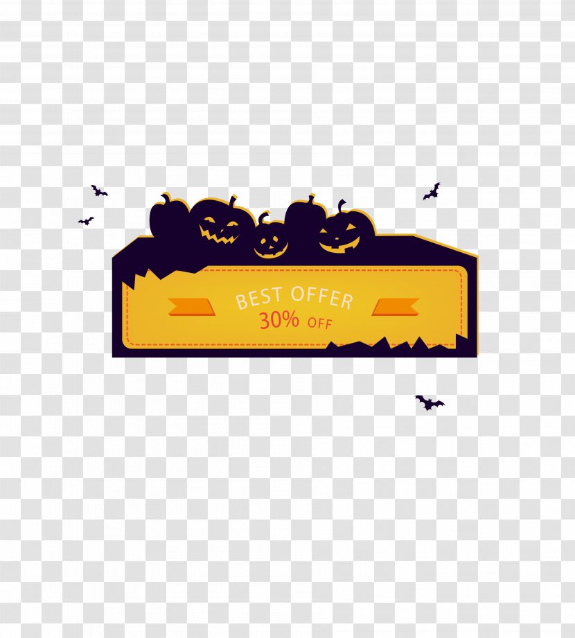 Halloween Web Banner Gratis - Area - Cute Title Transparent PNG
