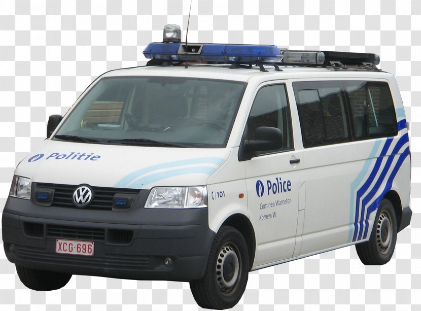 Car Compact Van Comines Police Volkswagen - Law Enforcement In Belgium Transparent PNG