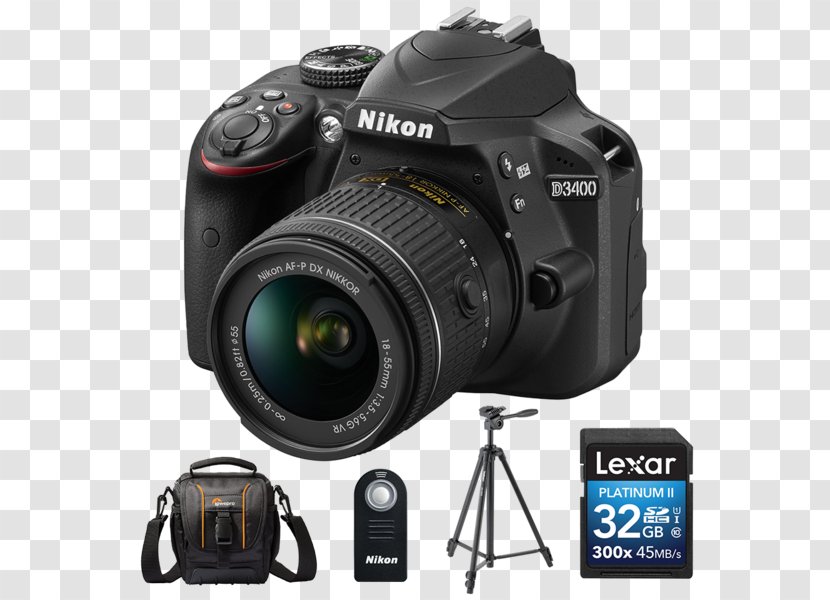 Nikon D3400 D3300 Digital SLR Camera Lens Transparent PNG