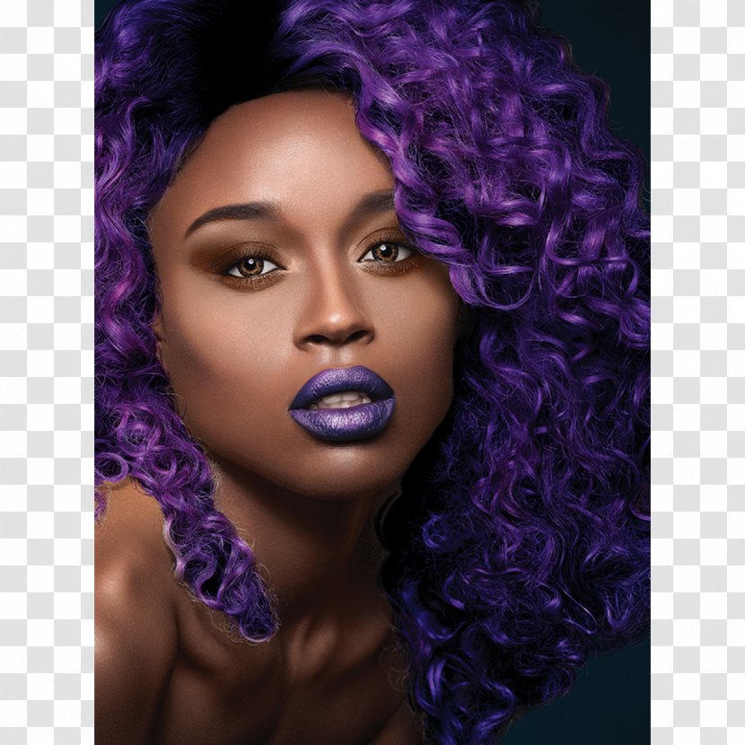 Purple Celebrity Hair Coloring Care Transparent PNG