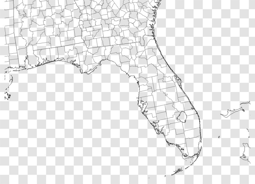 Dawson County, Georgia Map Line - Monochrome Transparent PNG