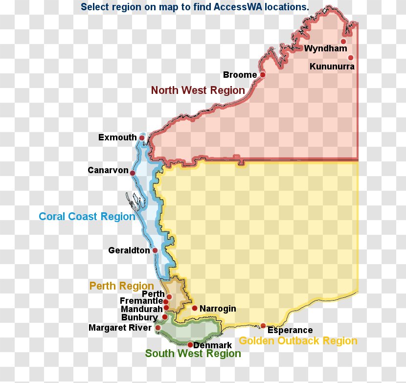 Perth Mandurah The Pinnacles South Australia Coral Coast, Western - Map Transparent PNG
