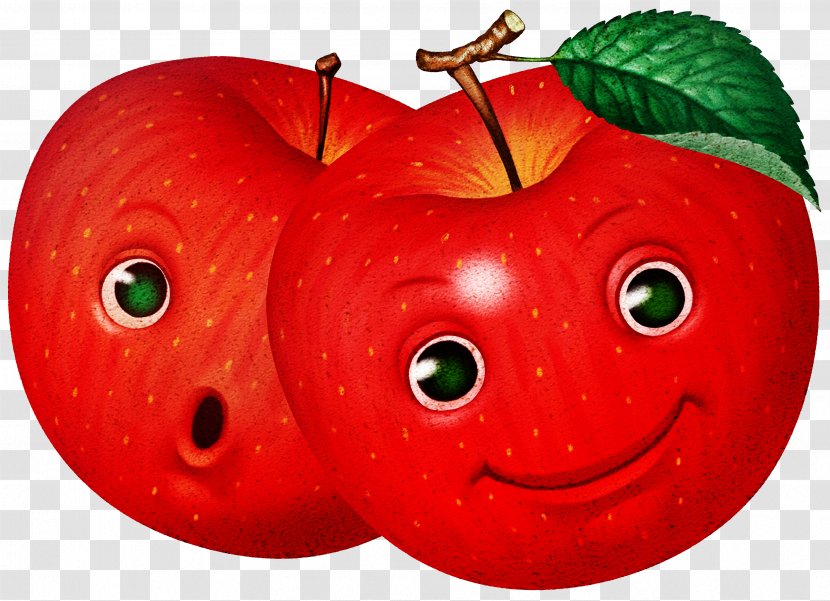 Apple Drawing Fruit Cartoon - Strawberries Transparent PNG