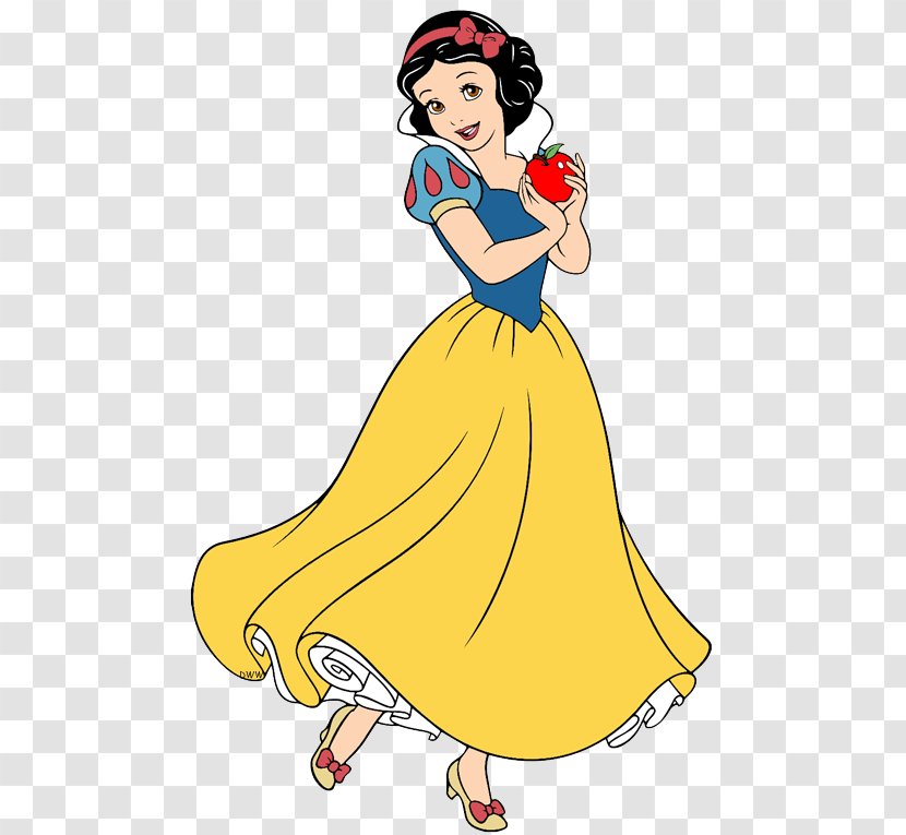 Snow White And The Seven Dwarfs Cinderella Rapunzel Clip Art - Cartoon - Apple Cliparts Transparent PNG
