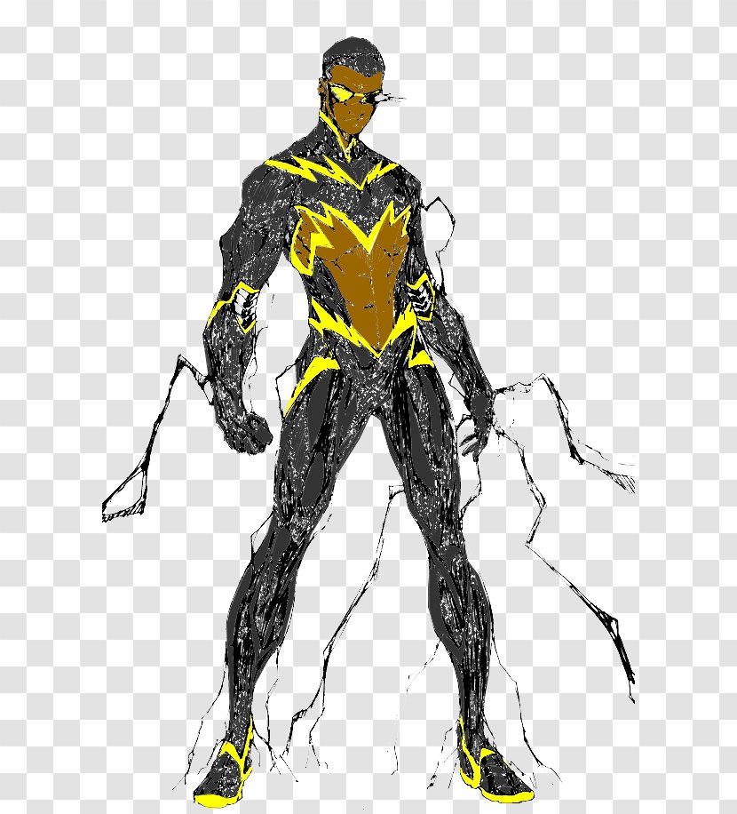 Black Lightning Superhero Batman DC Comics - Blue Transparent PNG