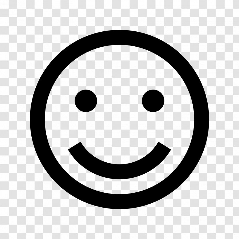 Emoticon Wink Smiley - Black And White - Happy Transparent PNG
