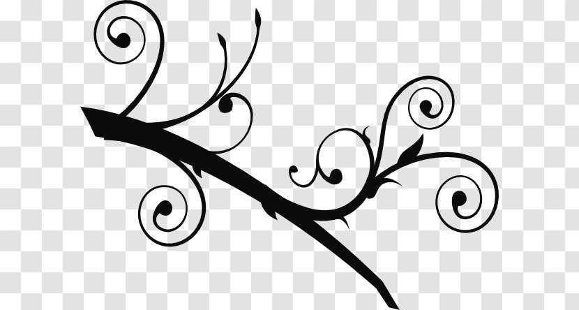 Branch Tree Clip Art - Drawing - Swirly Cliparts Transparent PNG