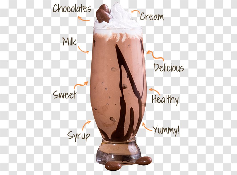 Chocolate Ice Cream Sundae Milkshake Frappé Coffee Malted Milk Transparent PNG