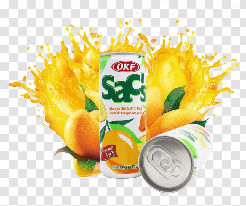 Juice Mango Fruit U6c41 - Yellow - Canned Transparent PNG