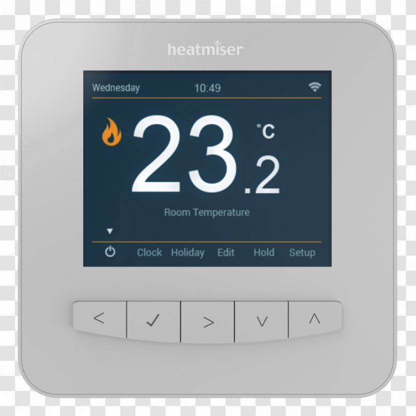 Smart Thermostat Programmable Central Heating Heatmiser - Brand - Nest Labs Transparent PNG