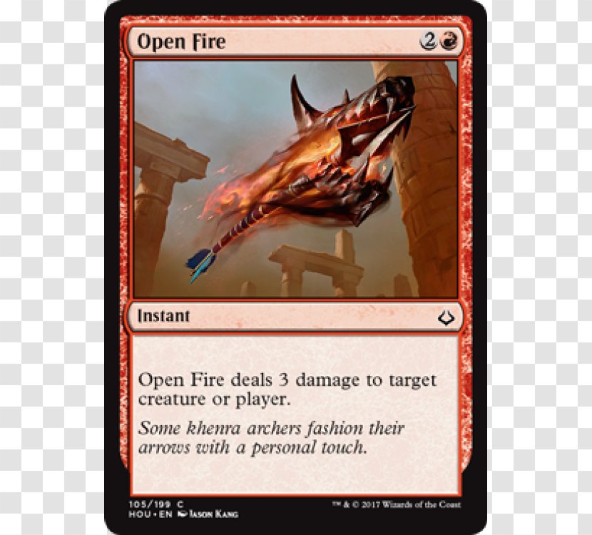 Magic: The Gathering Amonkhet Open Fire Foil Hour Of Devastation Collectible Card Game - Magic Transparent PNG