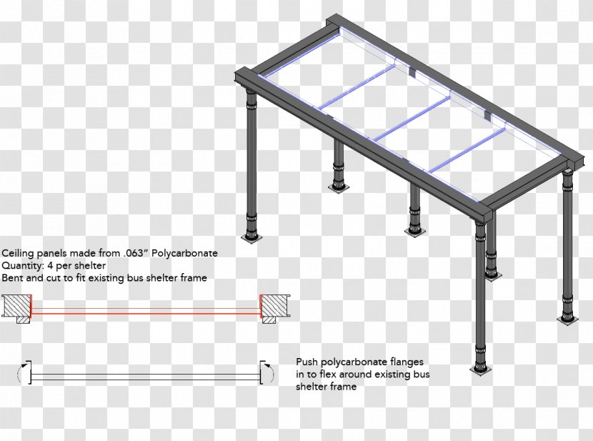Line Angle - Hardware Accessory - Bus Shelter Transparent PNG