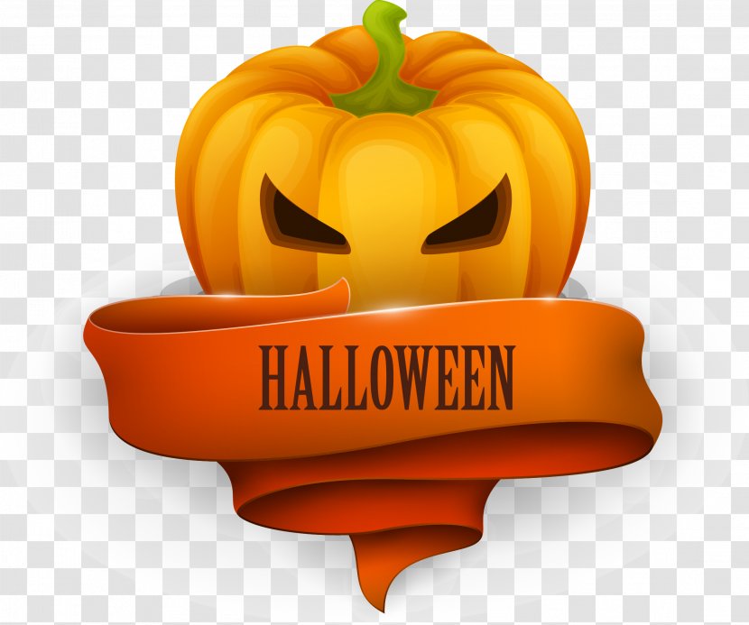 Calabaza Pumpkin Halloween - Thanksgiving - Vector Transparent PNG