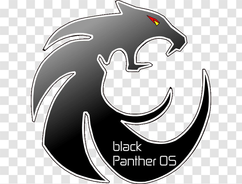Black Panther BlackPanther OS Logo Linux Operating Systems Transparent PNG
