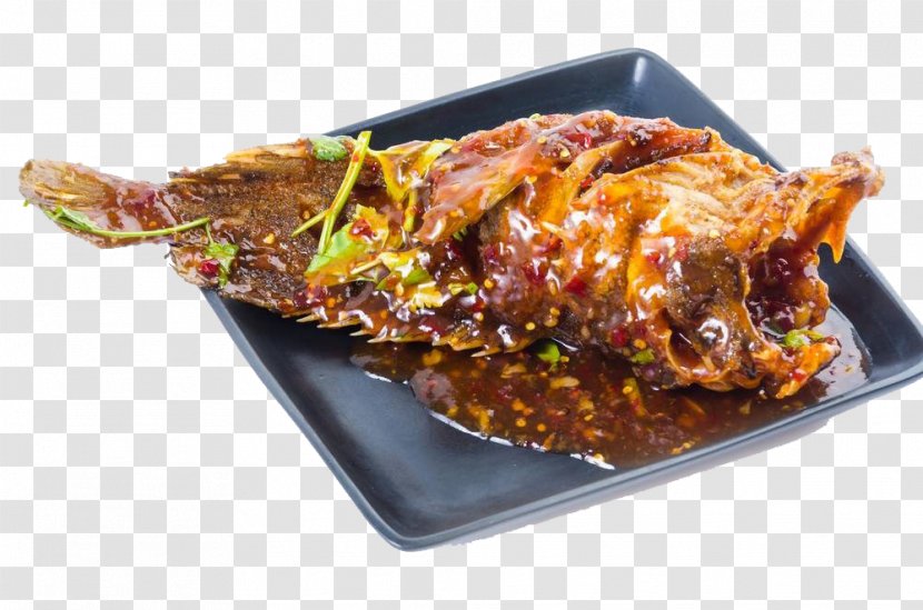 Fried Fish Thai Cuisine Pescado Frito Frying - Dish - Spicy Transparent PNG