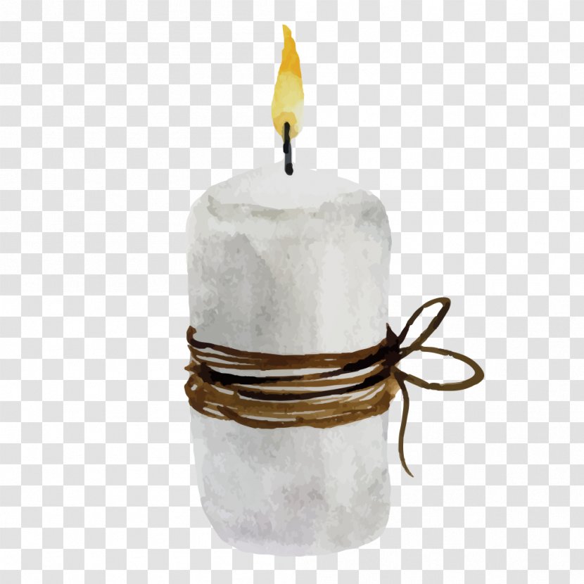 Drawing - Diagram - White Rope Candle Flame Light Transparent PNG