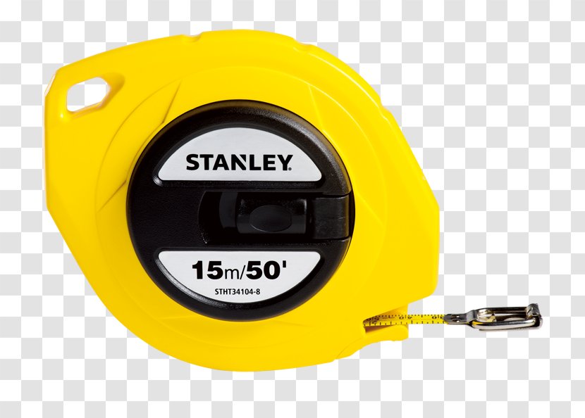 Tape Measures Stanley Hand Tools Black & Decker - Yellow - Scissors Measure Transparent PNG