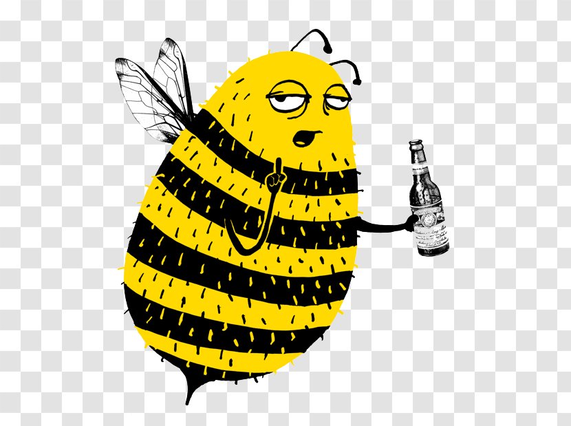 Beer Drinking Horn Honey Bee - Theme Transparent PNG